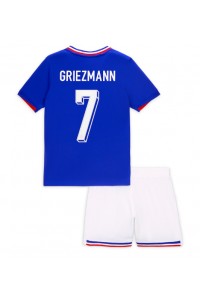 Frankrike Antoine Griezmann #7 Babyklær Hjemme Fotballdrakt til barn EM 2024 Korte ermer (+ Korte bukser)